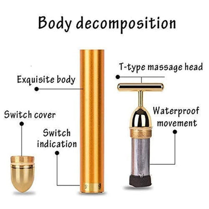24K Face Massager | Gold Plated Electric Massager For Face Skin Care