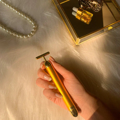 24K Face Massager | Gold Plated Electric Massager For Face Skin Care